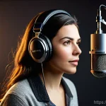 Home 19 디아블로4 캐릭터 음성 배우 - **Prompt:** "A focused female voice actor in her late 30s, dressed in comfortable, modern studio att...