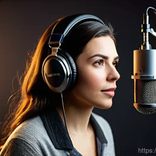 Home 31 디아블로4 캐릭터 음성 배우 - **Prompt:** "A focused female voice actor in her late 30s, dressed in comfortable, modern studio att...